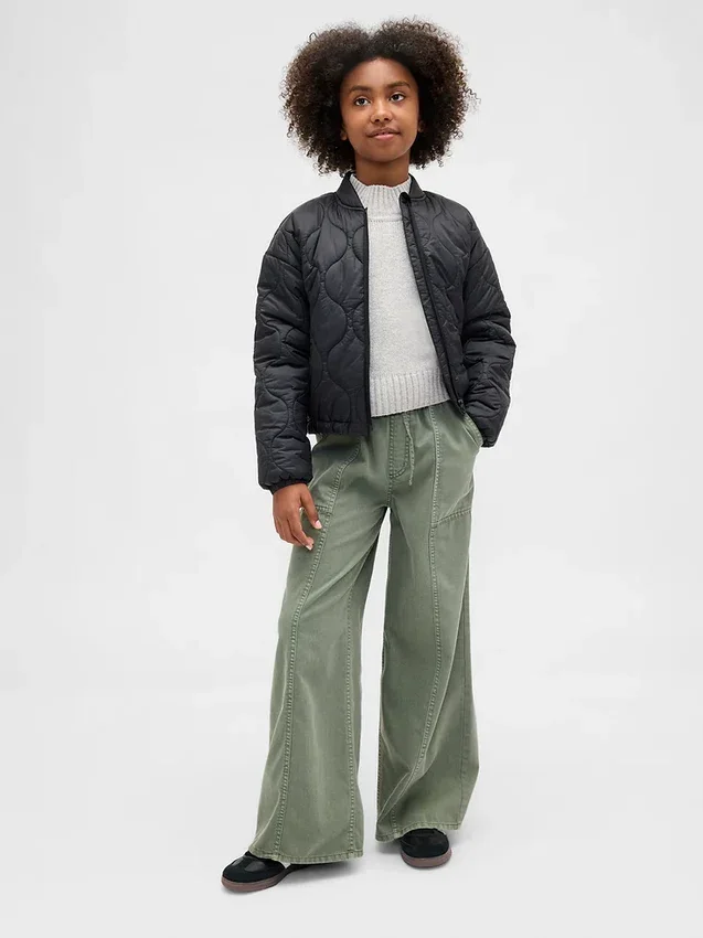 Pantalon baggy en sergé pour enfant