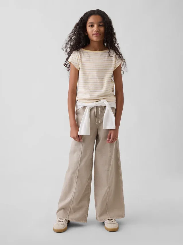Pantalon baggy en sergé pour enfant
