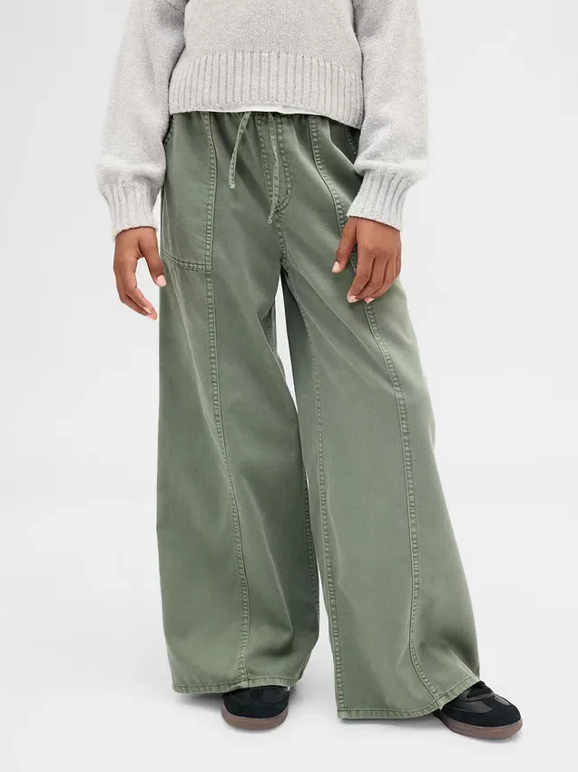 Pantalon baggy en sergé pour enfant