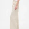 Pantalon baggy en velours côtelé à taille moyenne