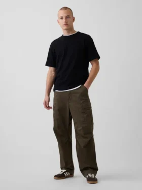 Pantalon cargo ample