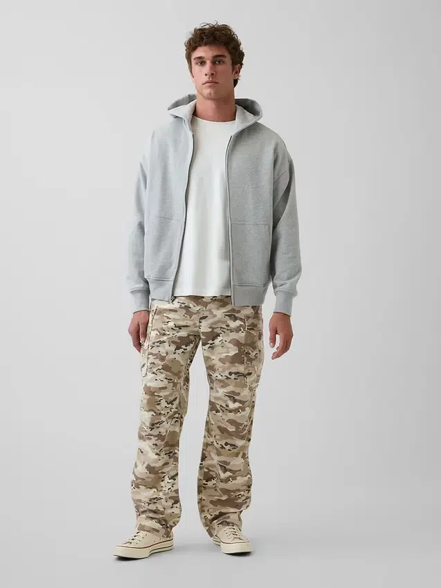 Pantalon cargo ample