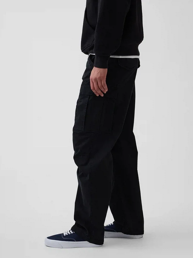 Pantalon cargo ample