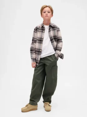 Pantalon cargo ample et fuselé pour enfant