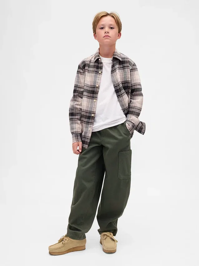 Pantalon cargo ample et fuselé pour enfant