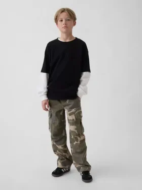 Pantalon cargo facile à enfiler pour enfants