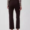 Pantalon court taille haute en maille double