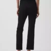 Pantalon court taille haute en maille double