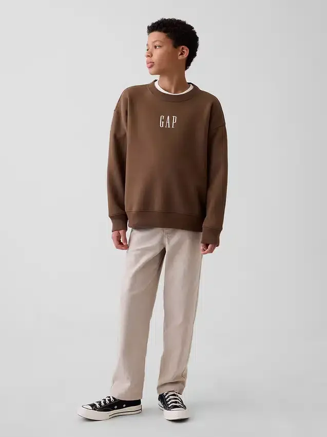 Pantalon décontracté pour enfant en lin et coton