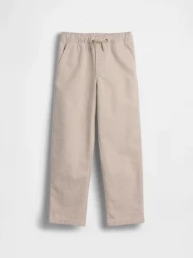 Pantalon décontracté pour enfant en lin et coton