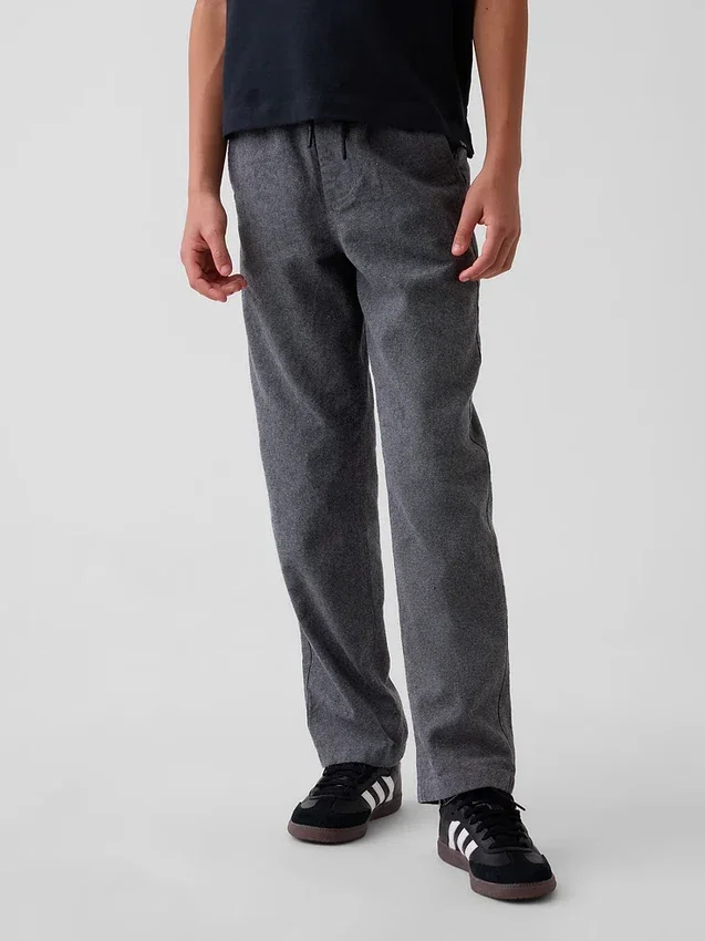 Pantalon décontracté pour enfant en lin et coton