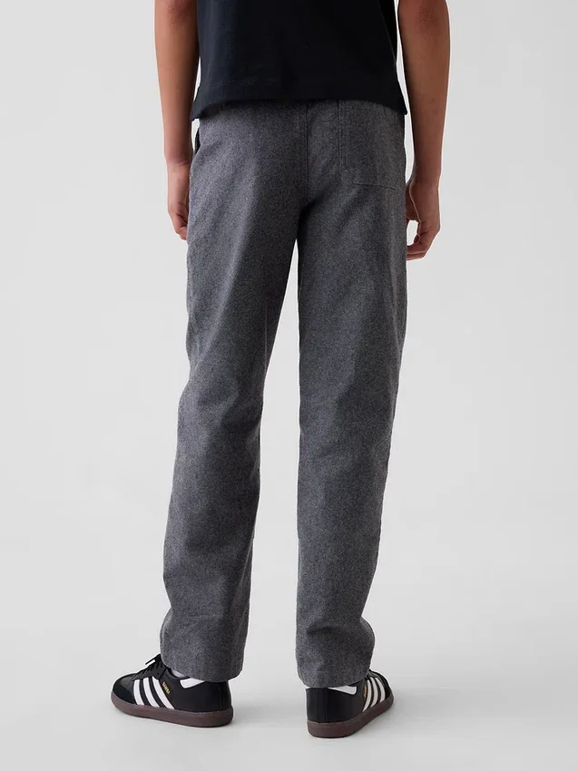 Pantalon décontracté pour enfant en lin et coton