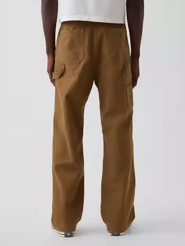 Pantalon de charpentier ample en toile des années 90 avec renforts aux genoux
