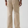 Pantalon de charpentier ample en toile des années 90 avec renforts aux genoux