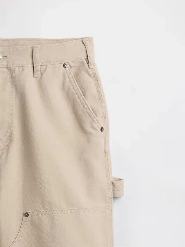 Pantalon de charpentier ample en toile des années 90 avec renforts aux genoux