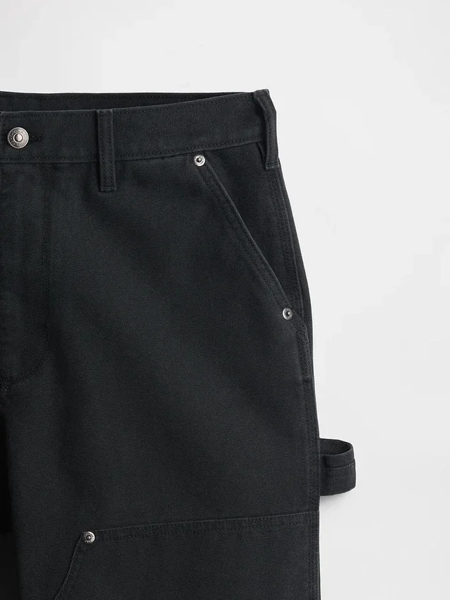 Pantalon de charpentier ample en toile des années 90 avec renforts aux genoux