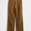 Pantalon de charpentier ample en toile des années 90 avec renforts aux genoux