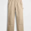 Pantalon de charpentier ample en toile des années 90 avec renforts aux genoux