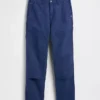 Pantalon de charpentier ample en toile des années 90 avec renforts aux genoux