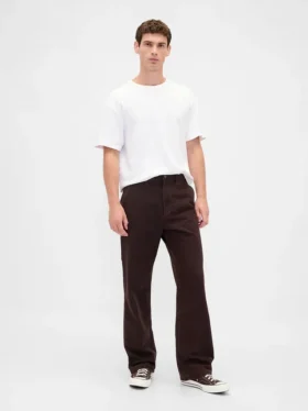 Pantalon de charpentier ample en toile style années 90