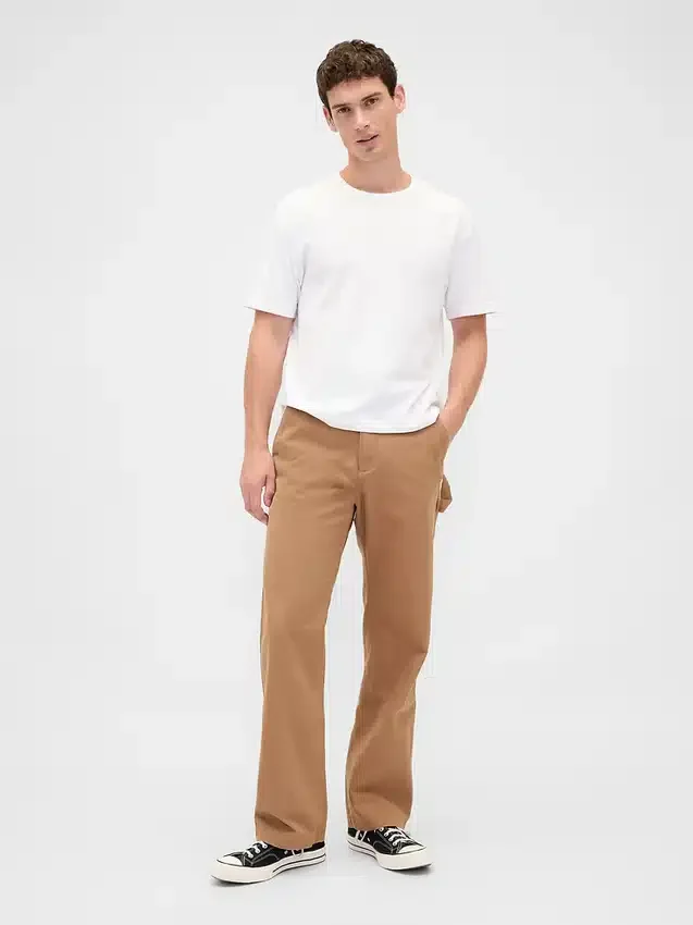 Pantalon de charpentier ample en toile style années 90