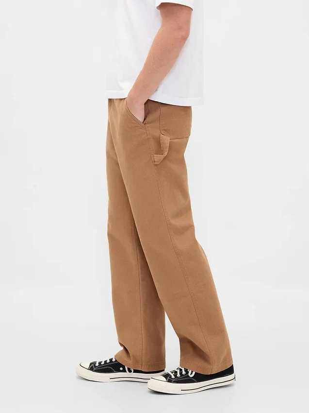 Pantalon de charpentier ample en toile style années 90