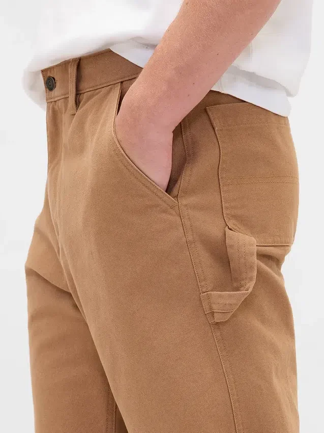 Pantalon de charpentier ample en toile style années 90
