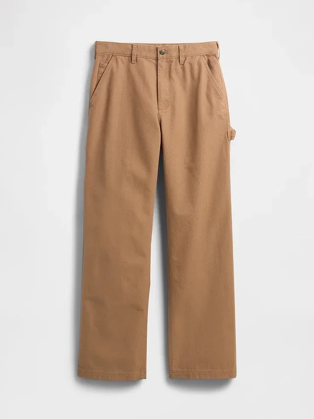 Pantalon de charpentier ample en toile style années 90