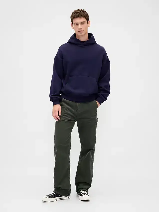 Pantalon de charpentier ample en velours côtelé style années 90