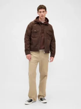 Pantalon de charpentier ample en velours côtelé style années 90