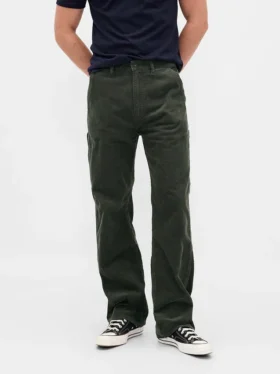 Pantalon de charpentier ample en velours côtelé style années 90