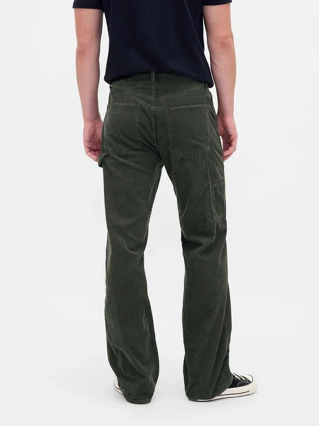 Pantalon de charpentier ample en velours côtelé style années 90