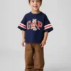 Pantalon de charpentier ample à enfiler pour tout-petits, avec genoux renforcés