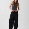 Pantalon de jogging ample en popeline de coton bio