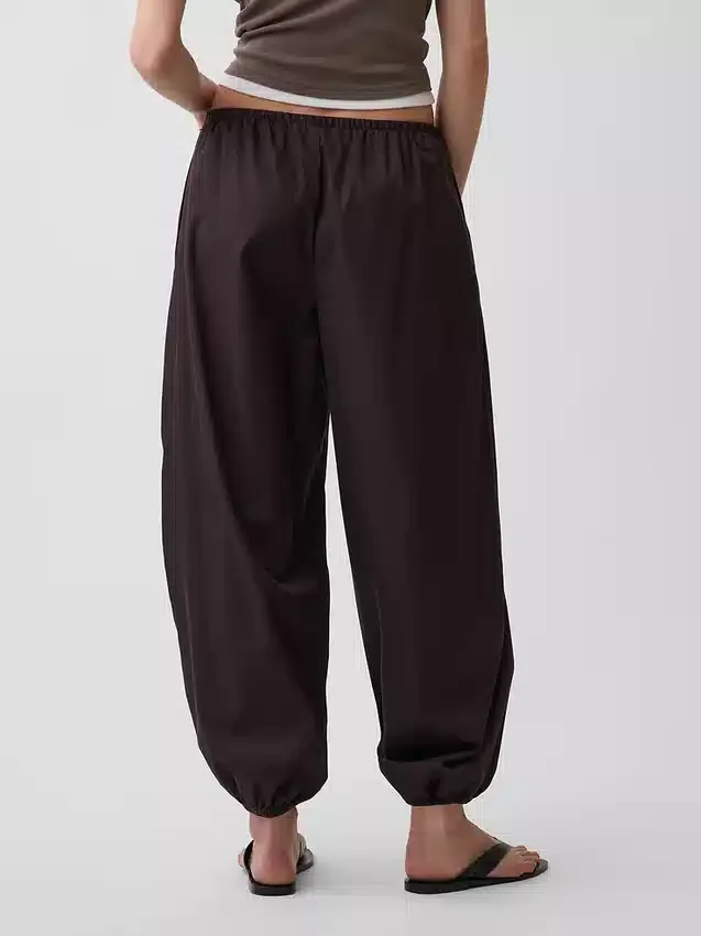 Pantalon de jogging ample en popeline de coton bio