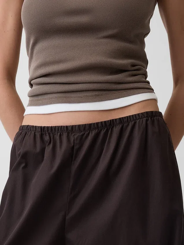 Pantalon de jogging ample en popeline de coton bio