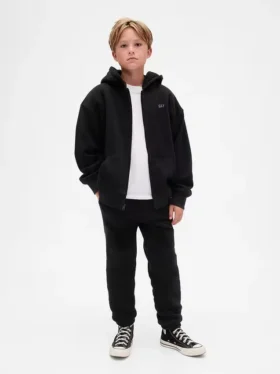 Pantalon de jogging ample pour enfant avec doublure en sherpa