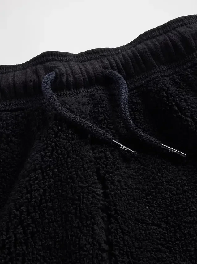 Pantalon de jogging ample pour enfant avec doublure en sherpa