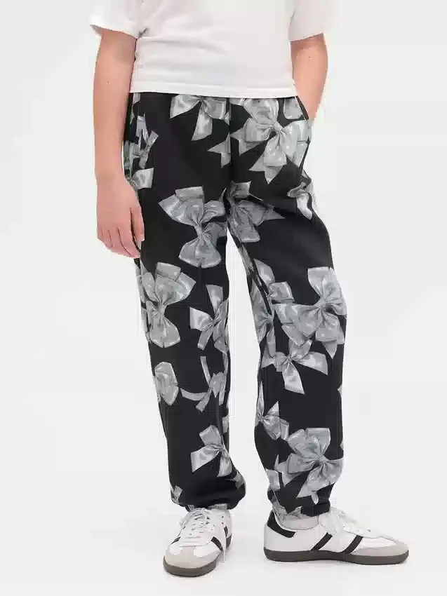 Pantalon de jogging décontracté à nœuds pour enfants