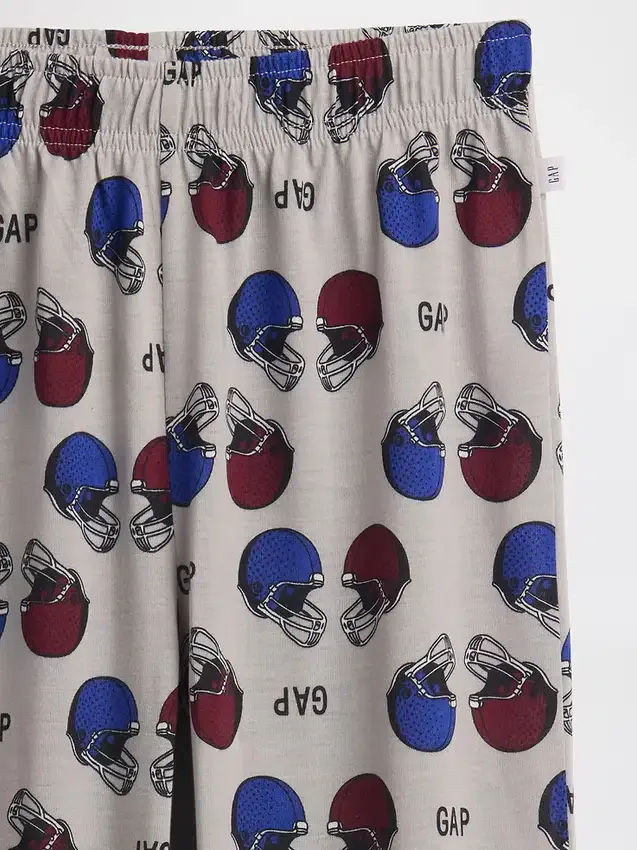 Pantalon de jogging de pyjama pour enfant avec logo de football en polyester recyclé