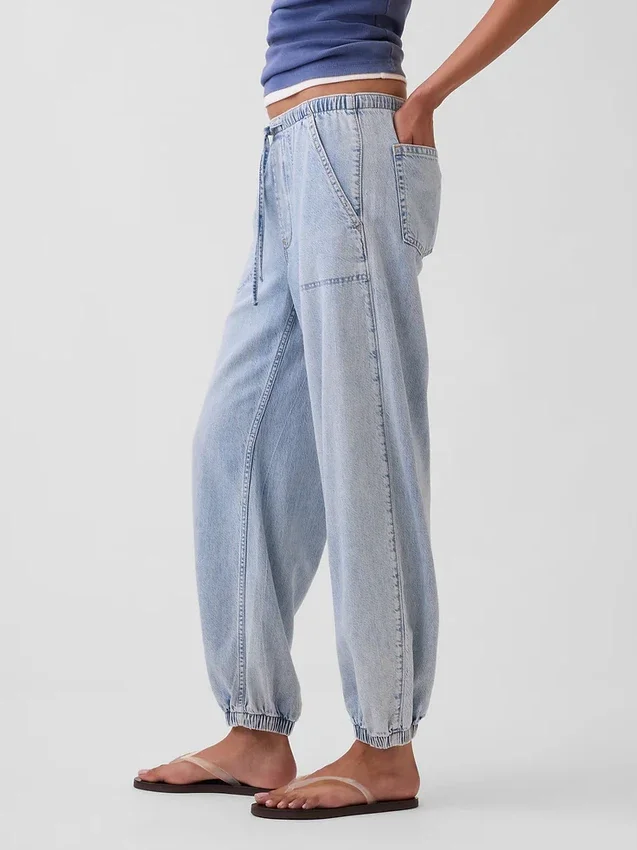 Pantalon de jogging Easy Barrel en denim ultra-doux