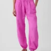Pantalon de jogging facile à enfiler en gaze de coton