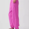 Pantalon de jogging facile à enfiler en gaze de coton