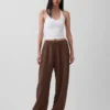 Pantalon de jogging facile à enfiler en gaze de coton