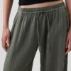 Pantalon de jogging facile à enfiler en gaze de coton