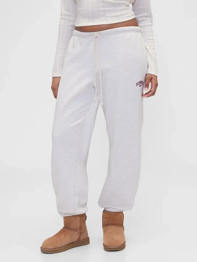 Pantalon de jogging épais et ample GAP × Summer Fridays avec logo
