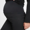 Pantalon de maternité à empiècement intégral en twill de coton bi-extensible