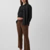 Pantalon de maternité en gaze de coton à panneau intégral