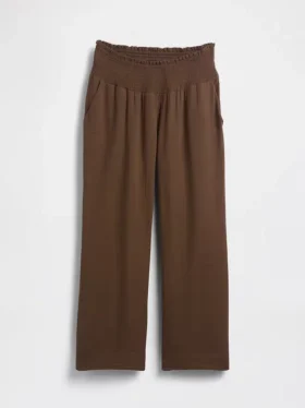 Pantalon de maternité en gaze de coton à panneau intégral