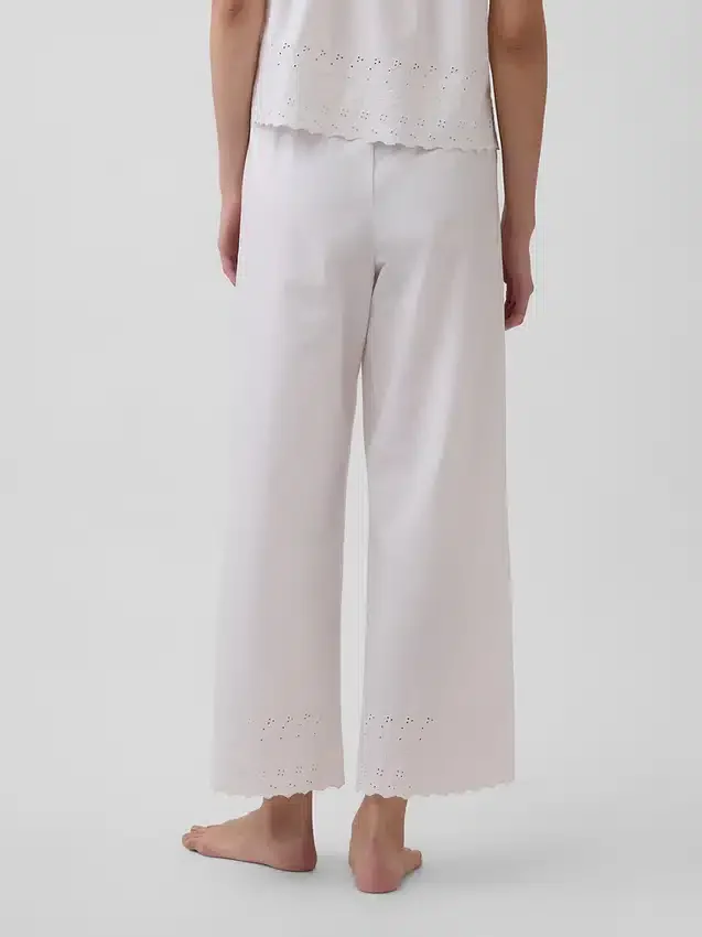 Pantalon de pyjama brodé